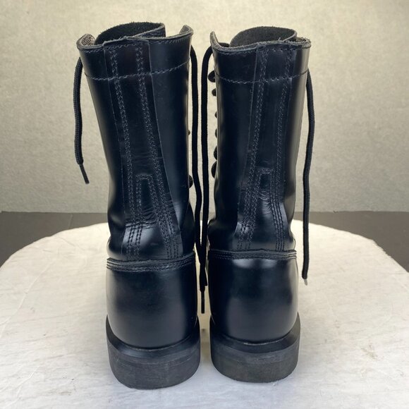 Rothco US Size 6 Paratrooper Black Leather Mens Boots Lace Up Army‎ Outdoor main image 6